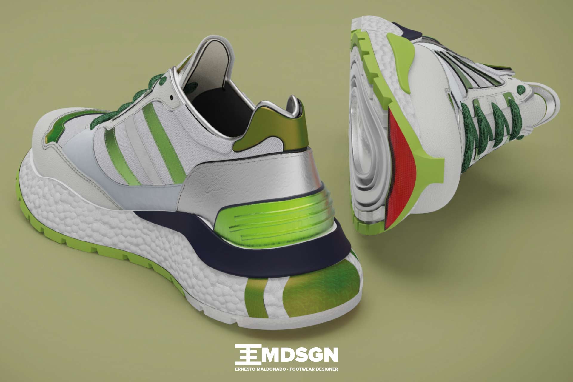 Todo el mundo excusa Arriba 3D Adidas Sneaker | Ernesto Maldonado